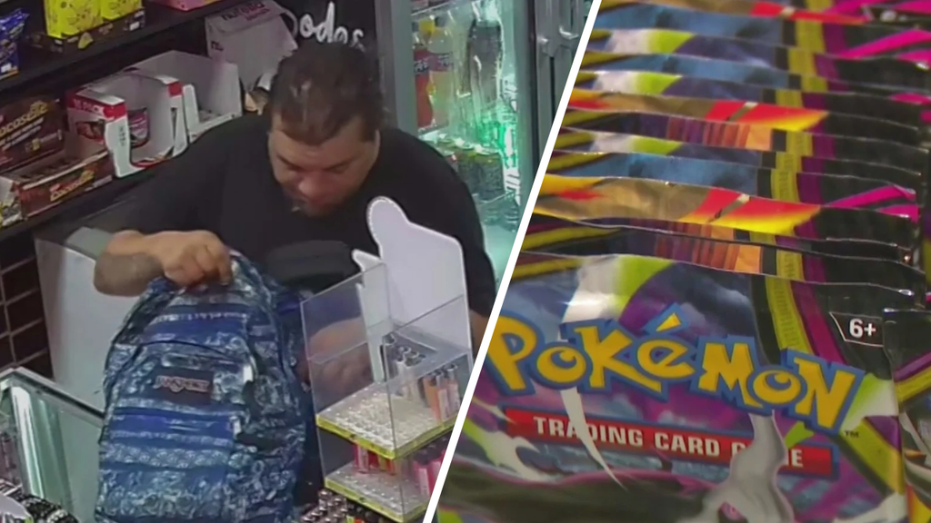 Sweetwater smoke shop owner seeks help identifying man seen on video stealing Pokémon cards — CBS Miami, Wellington Business news