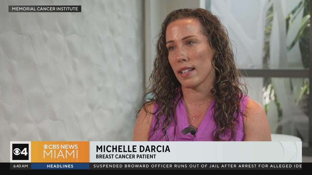 Mom diagnosed with breast cancer despite having no symptoms shares warning — CBS Miami, Wellington Health news