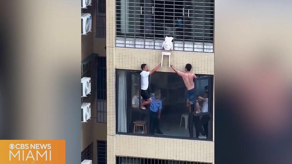Video shows 3-year-old dangling from 12th-floor window in China — CBS Miami, Wellington Community news