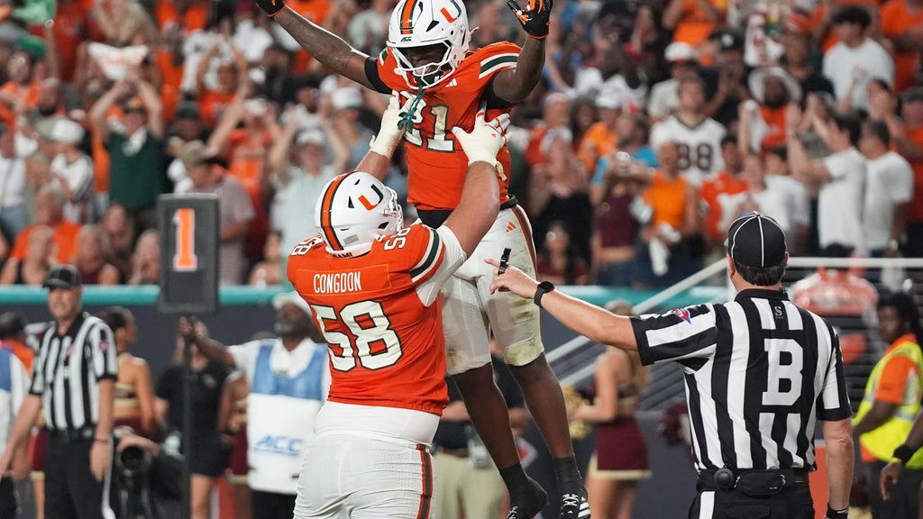 Miami is No. 1 in AP Top 25 for 1st time since '02, No. 2 BYU's ranking best since '84 title season — CBS Miami, Wellington Technology news
