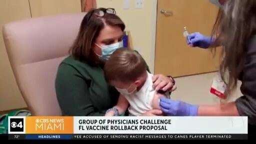 Florida doctors challenge state’s plan to roll back vaccine requirements — CBS Miami, Wellington Health news