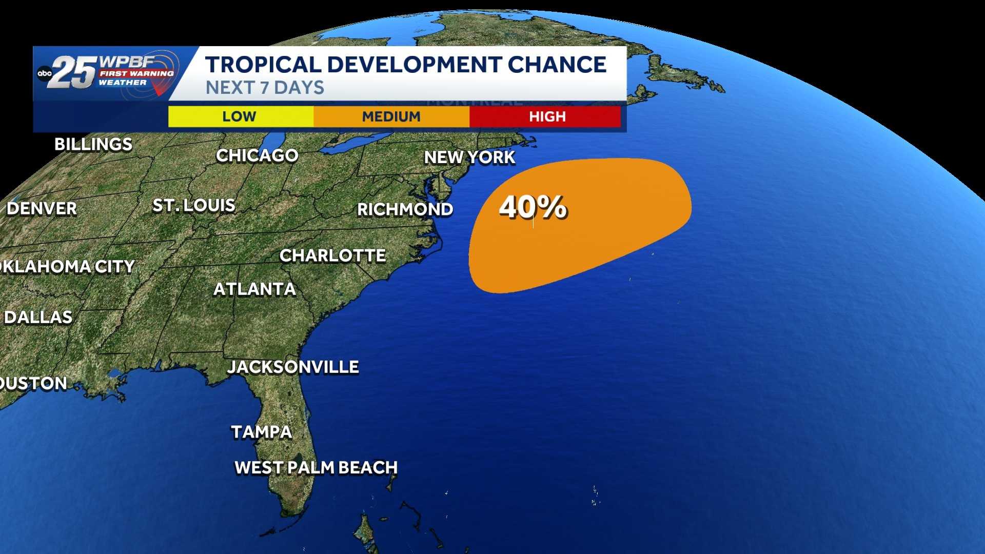 National Hurricane Center tracking low-pressure area off Mid-Atlantic U.S. coast — WPBF West Palm Beach, Wellington Community news