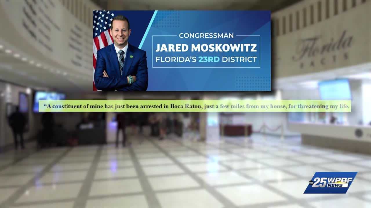 Congressman Jared Moskowitz says neighbor arrested for threatening his life — WPBF West Palm Beach, Wellington Community news