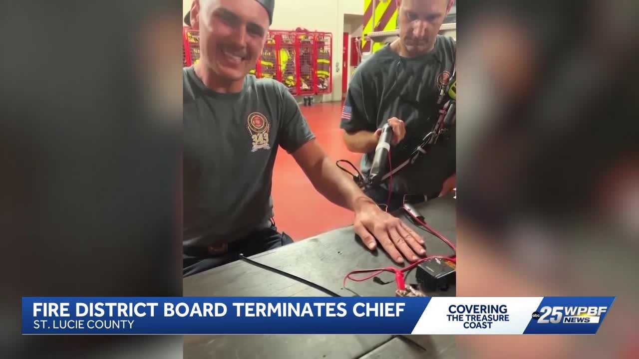 St. Lucie County fire chief terminated after months of controversy — WPBF West Palm Beach, Wellington Community news
