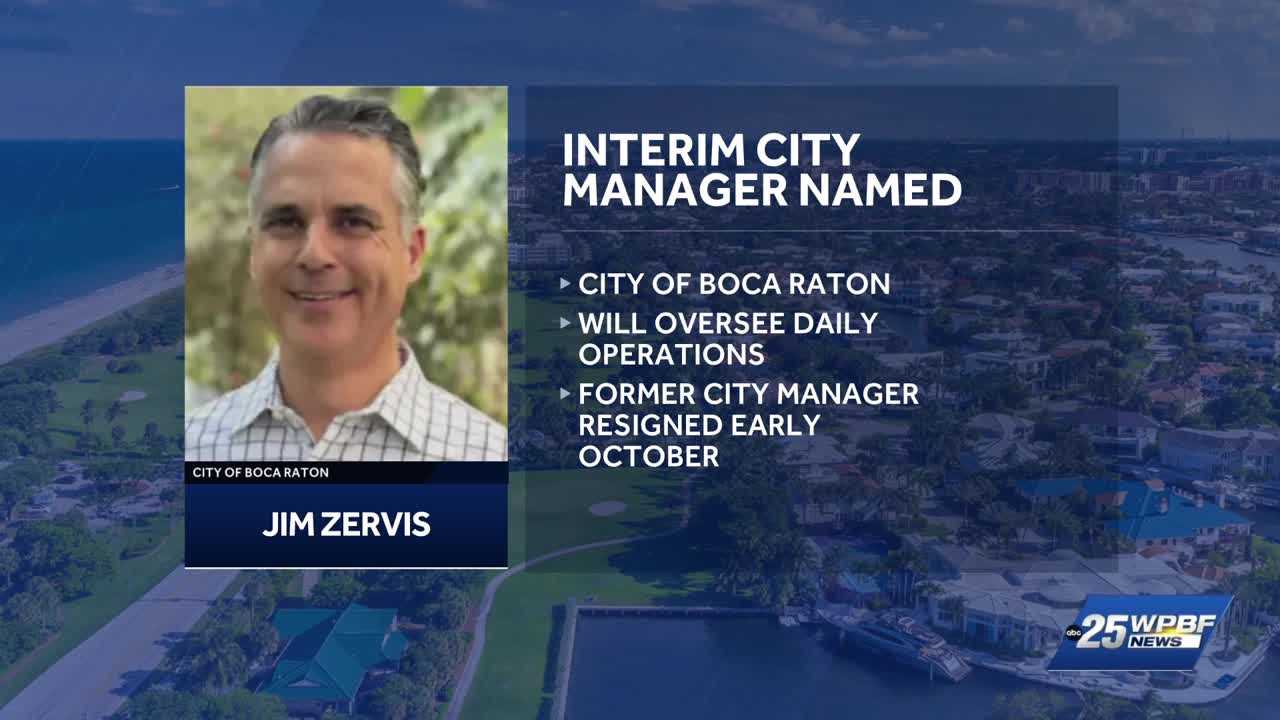Boca Raton names Jim Zervis as interim city manager — Wellington Government news