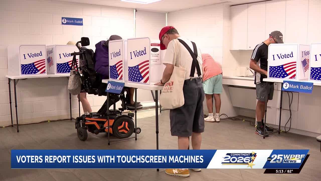 Palm Beach County voters report issues with touch voting machines during early voting — WPBF West Palm Beach, Wellington Schools news