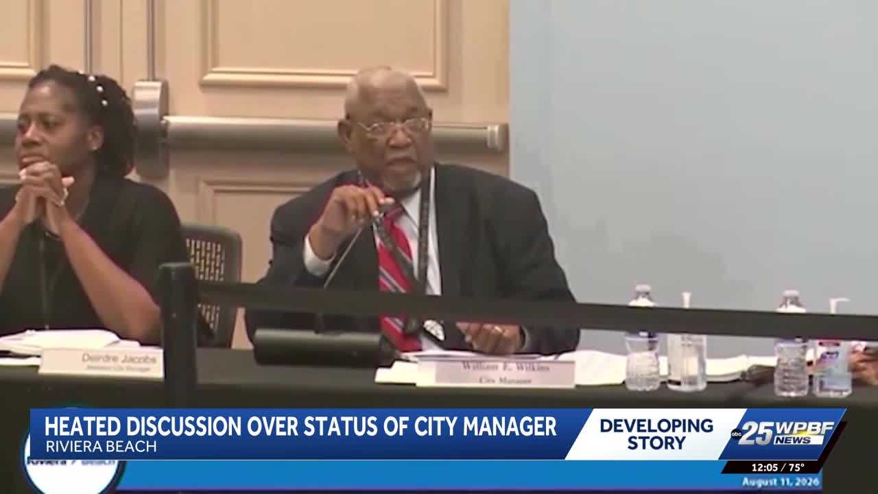 Riviera Beach meeting erupts over city manager’s absence — WPBF West Palm Beach, Wellington Community news
