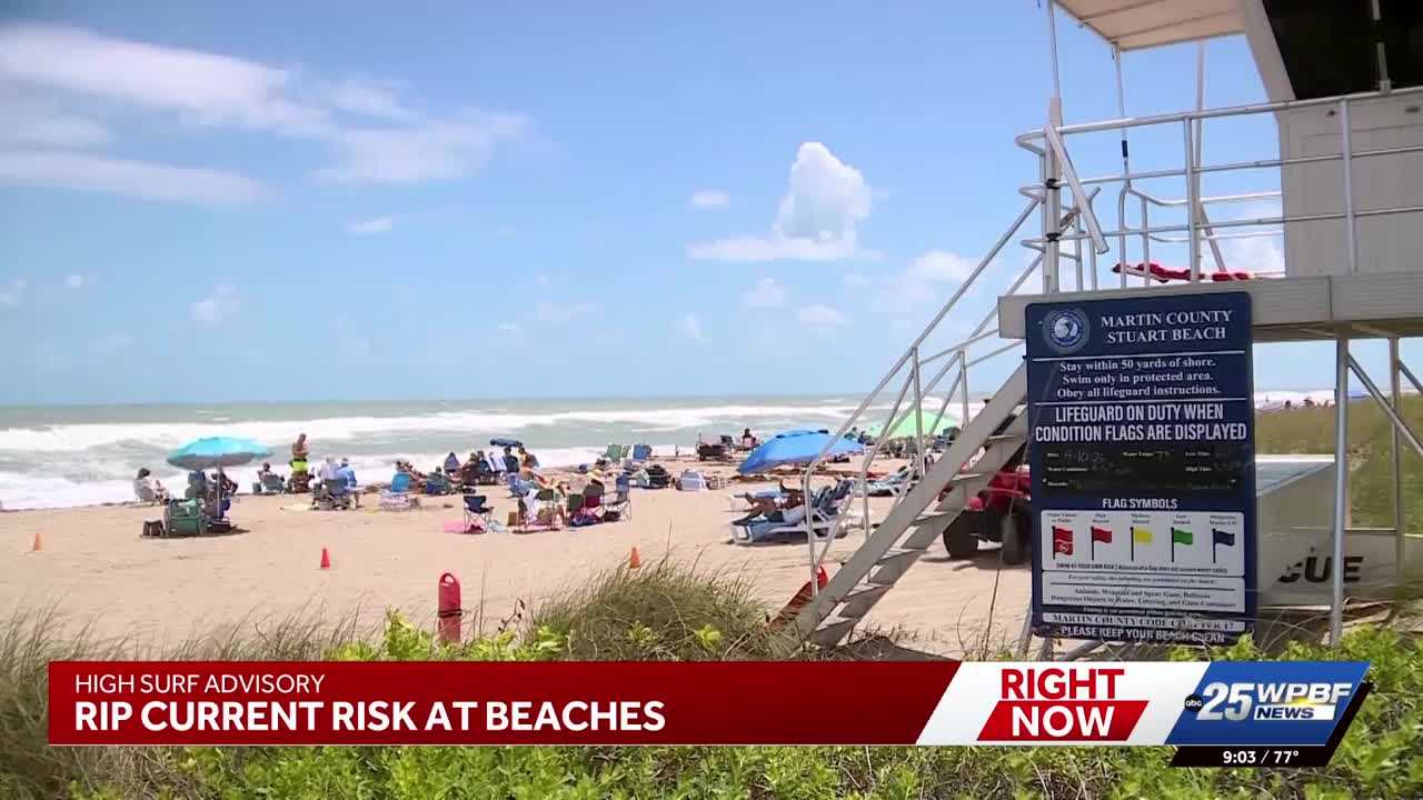 South Florida beaches under rip current warning as lifeguards urge swimmers to stay safe — WPBF West Palm Beach, Wellington Sports news