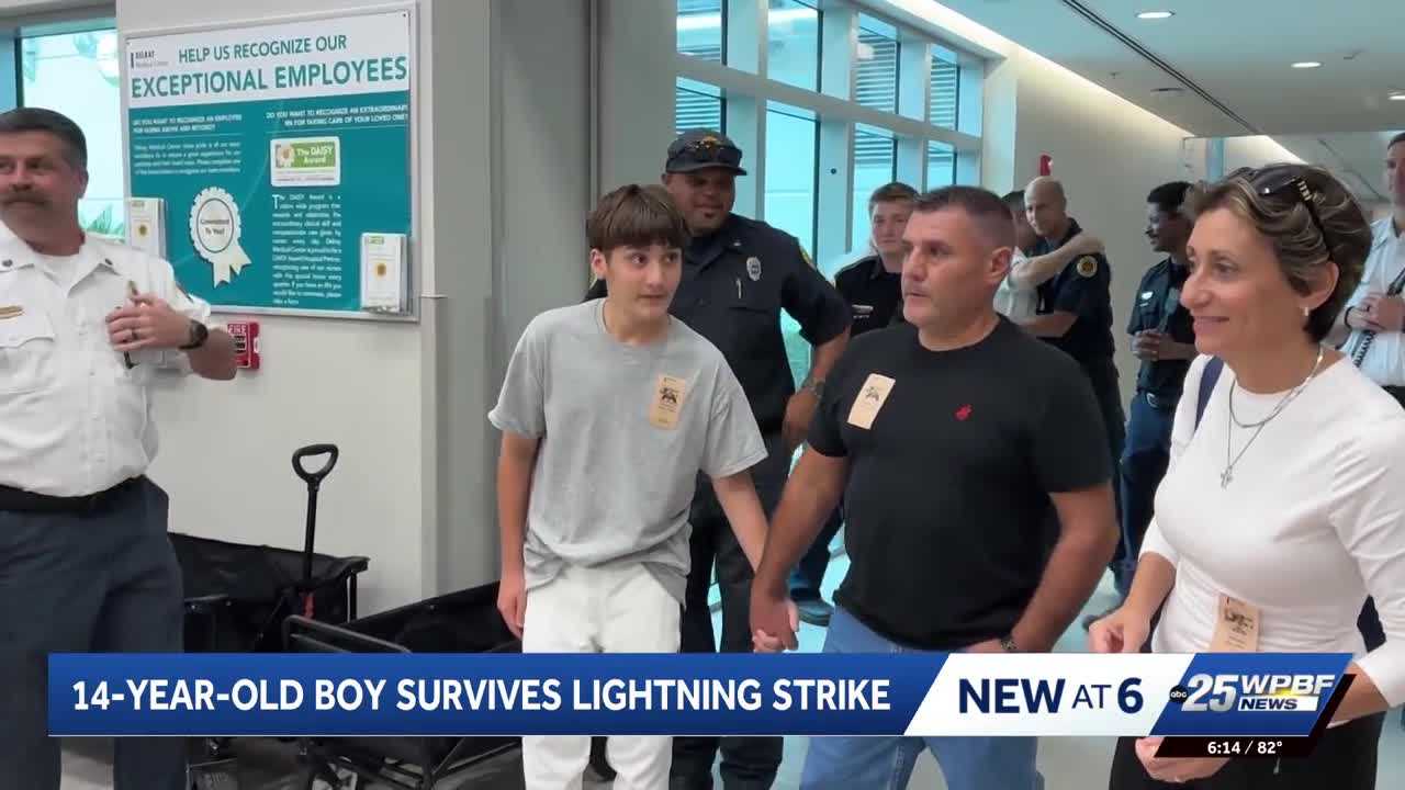 Delray Beach teen survives lightning strike, on the road to recovery — Wellington Health news