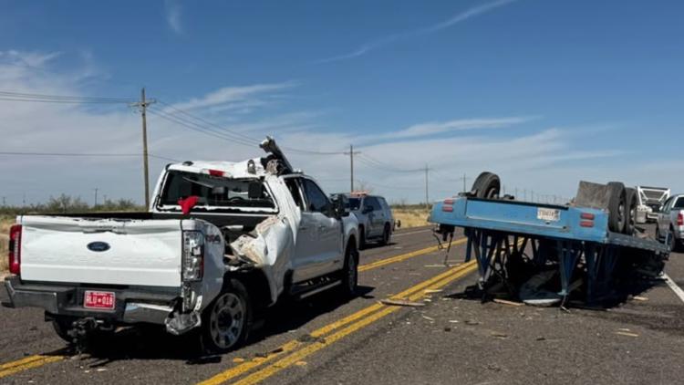 Single-vehicle crash closes intersection of State Highway 18 and County Road 306 in Winkler County — NewsWest 9 (Permian Basin), Wellington Community news