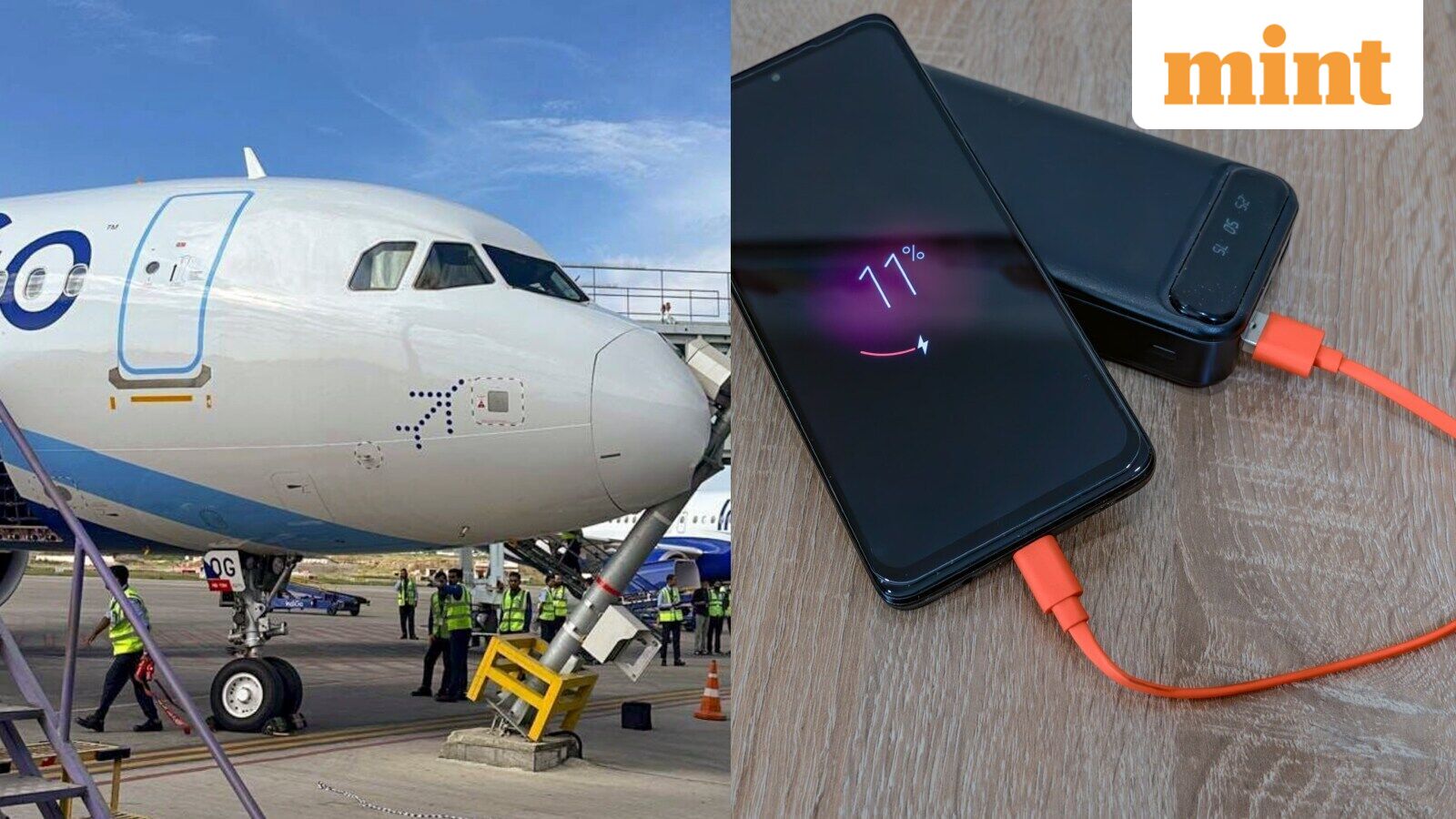 Chennai bound IndiGo flight diverted to Hyderabad after ablaze onboard: How power banks catch fire on plane? — Mint India, Wellington Business news